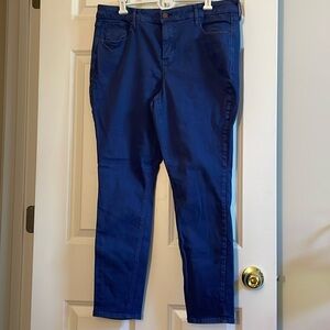 They are Blue Rockstar skinny pants size 16.